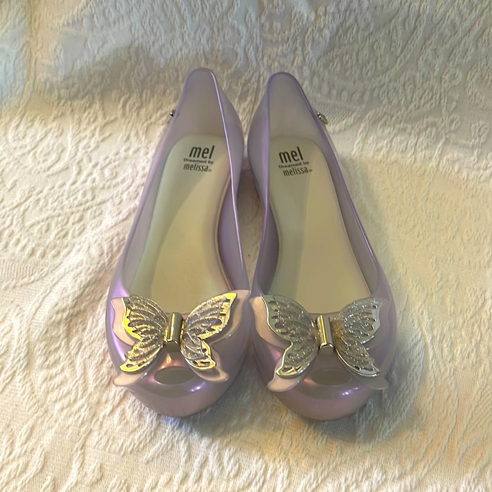 🦋 Mel Dreamed By Melissa (Mini Melissa) Ultragirl Fly in Pearly Lilac